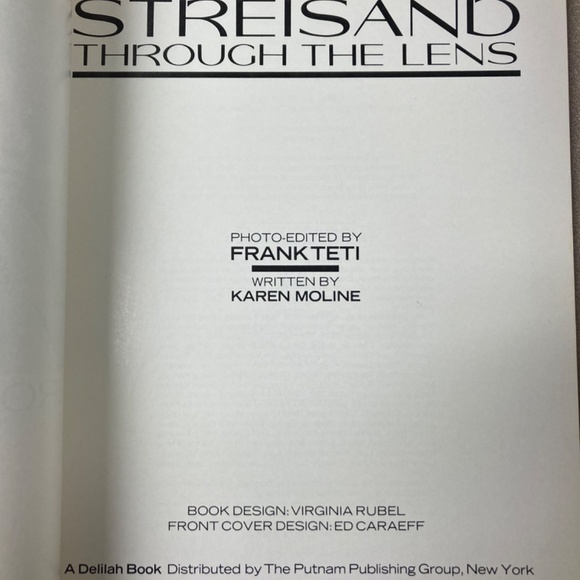 Vintage Book: Streisand Through The Lens By Frank Teti With Karen Moline GUC - Picture 4 of 9